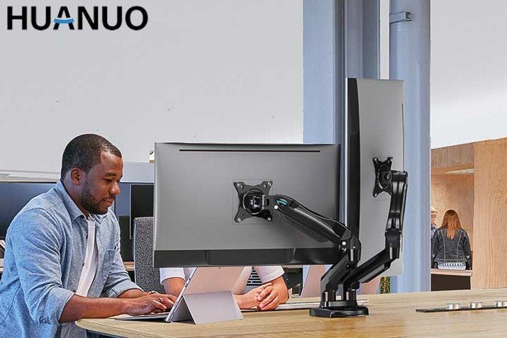 HUANUO モニターアーム HNDS8 Dual Monitor Mount | Adjustable and