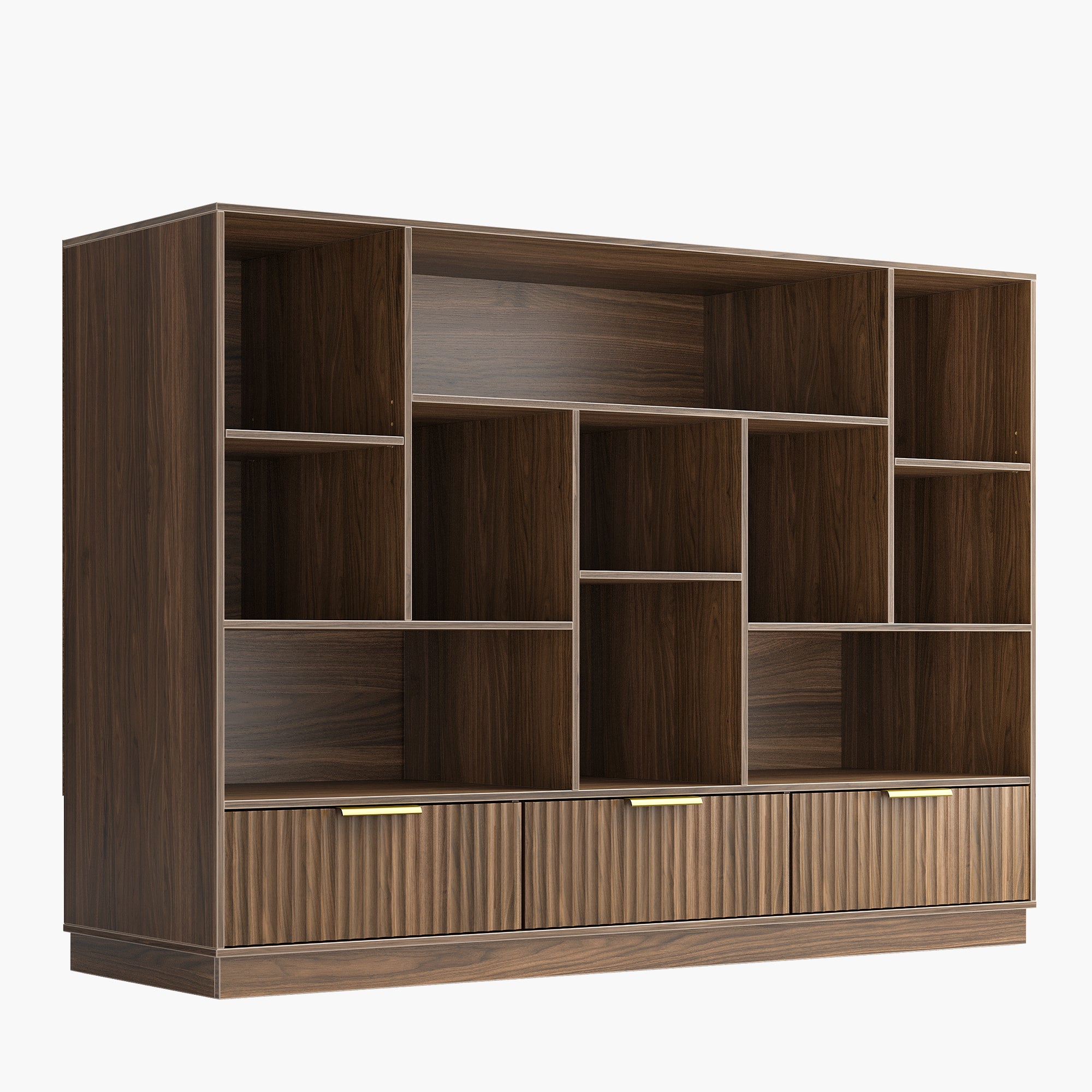 60" Wide Bookshelf with Storage Cabinet
