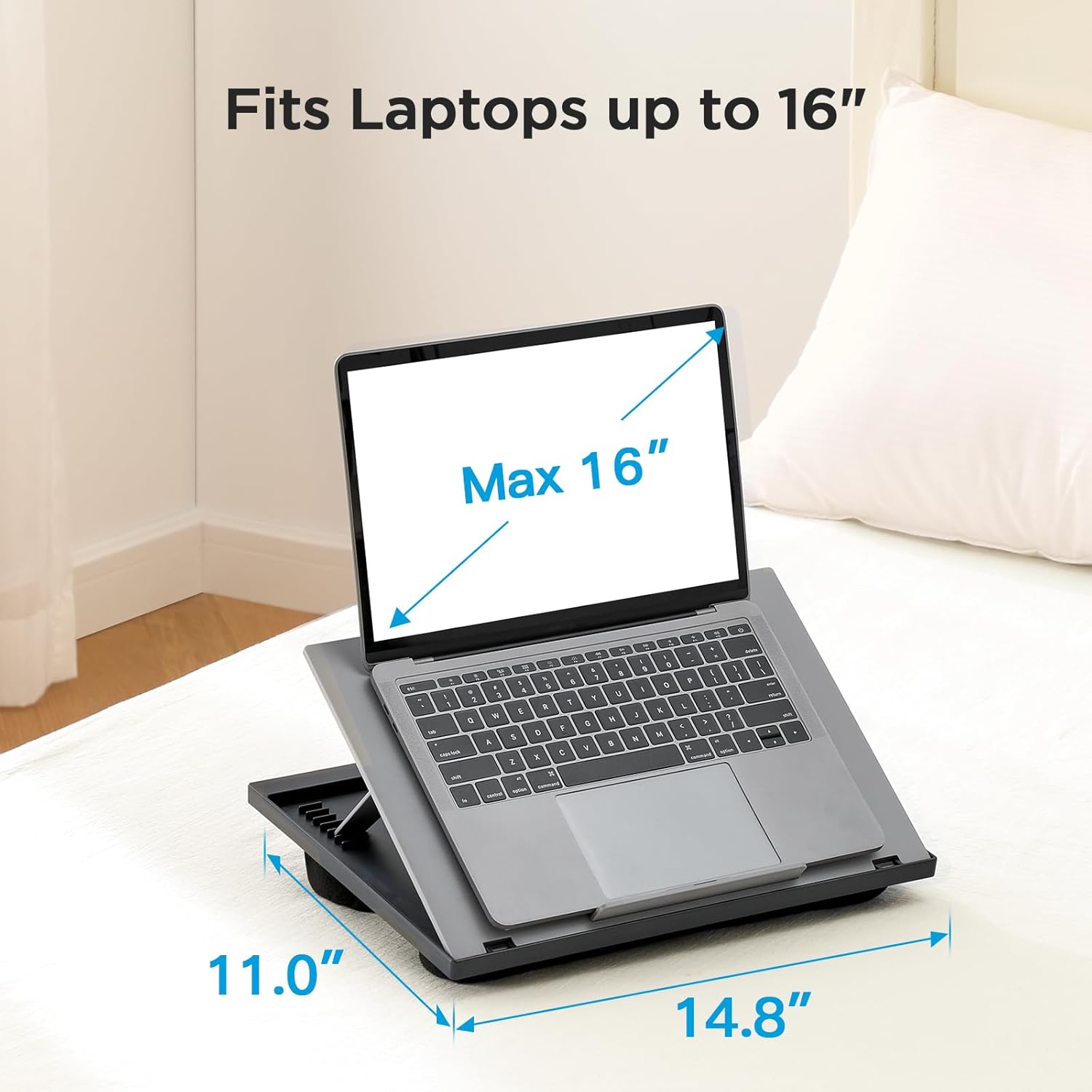 15" Adjustable Lap Desk - Gray