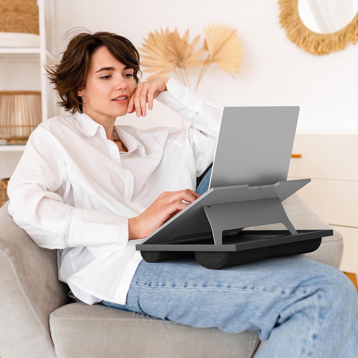 15" Adjustable Lap Desk - Gray