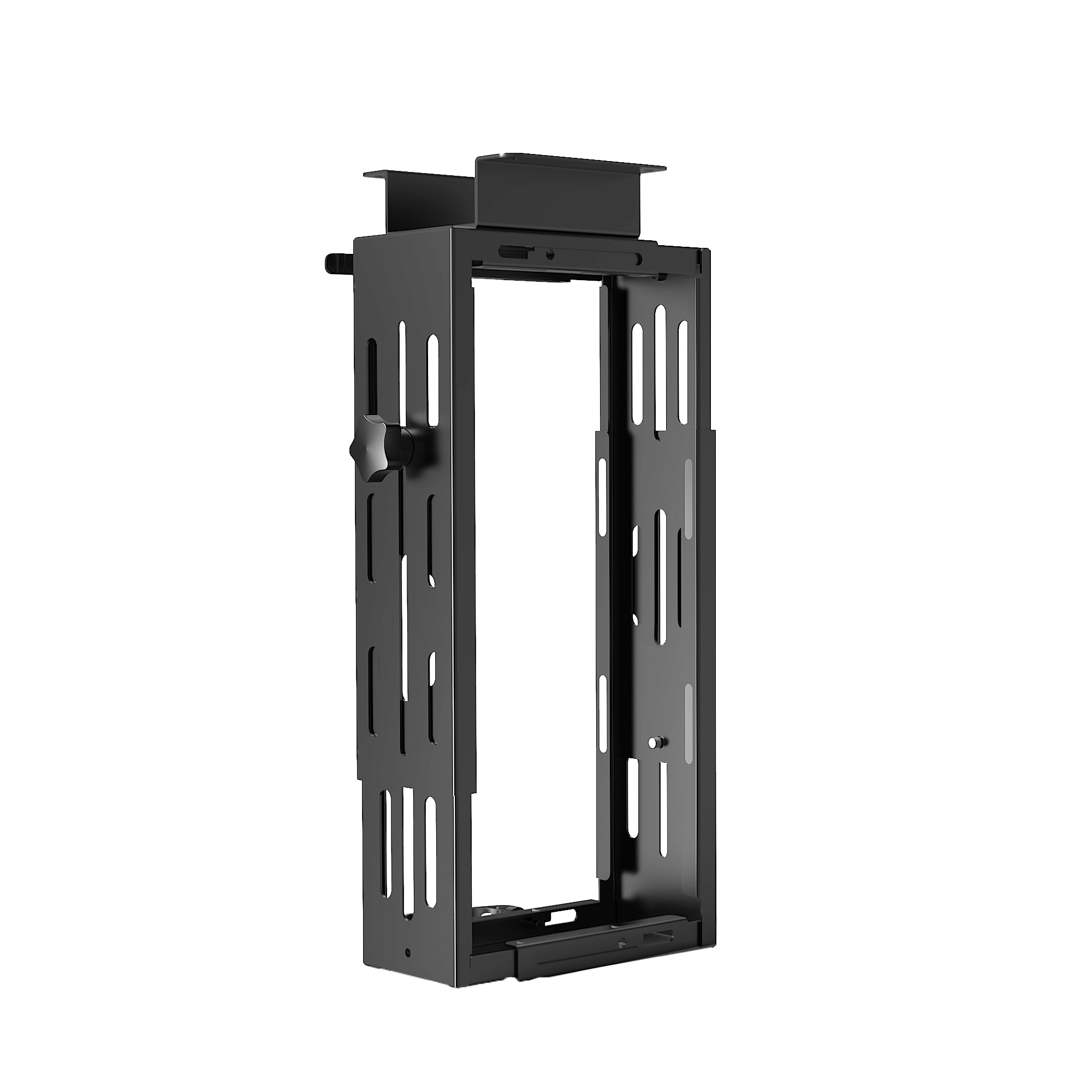 Adjustable CPU holder for ergonomic workspace organization