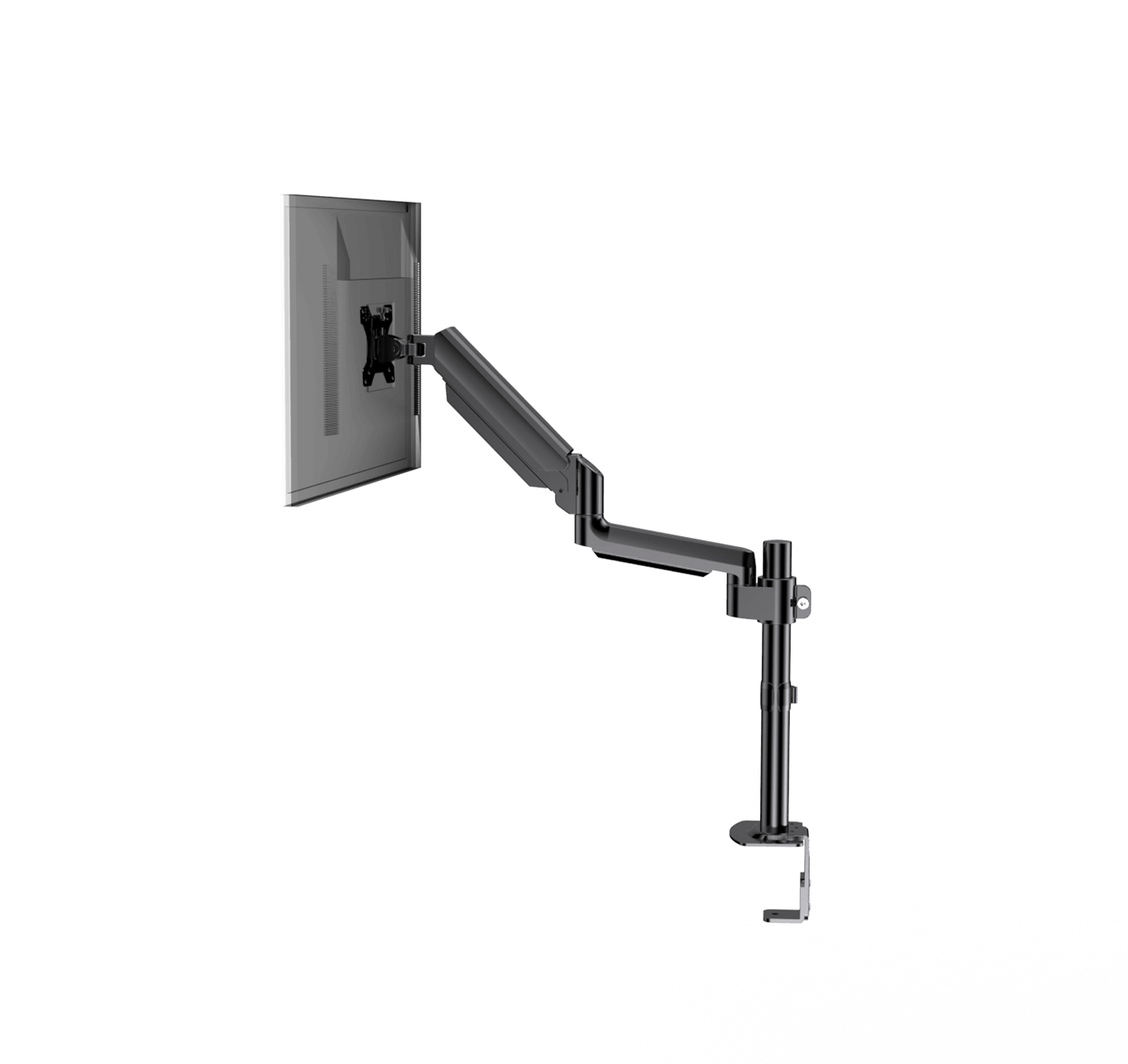 HUANUO single monitor mount with adjustable arm for 13-32 inch displays.