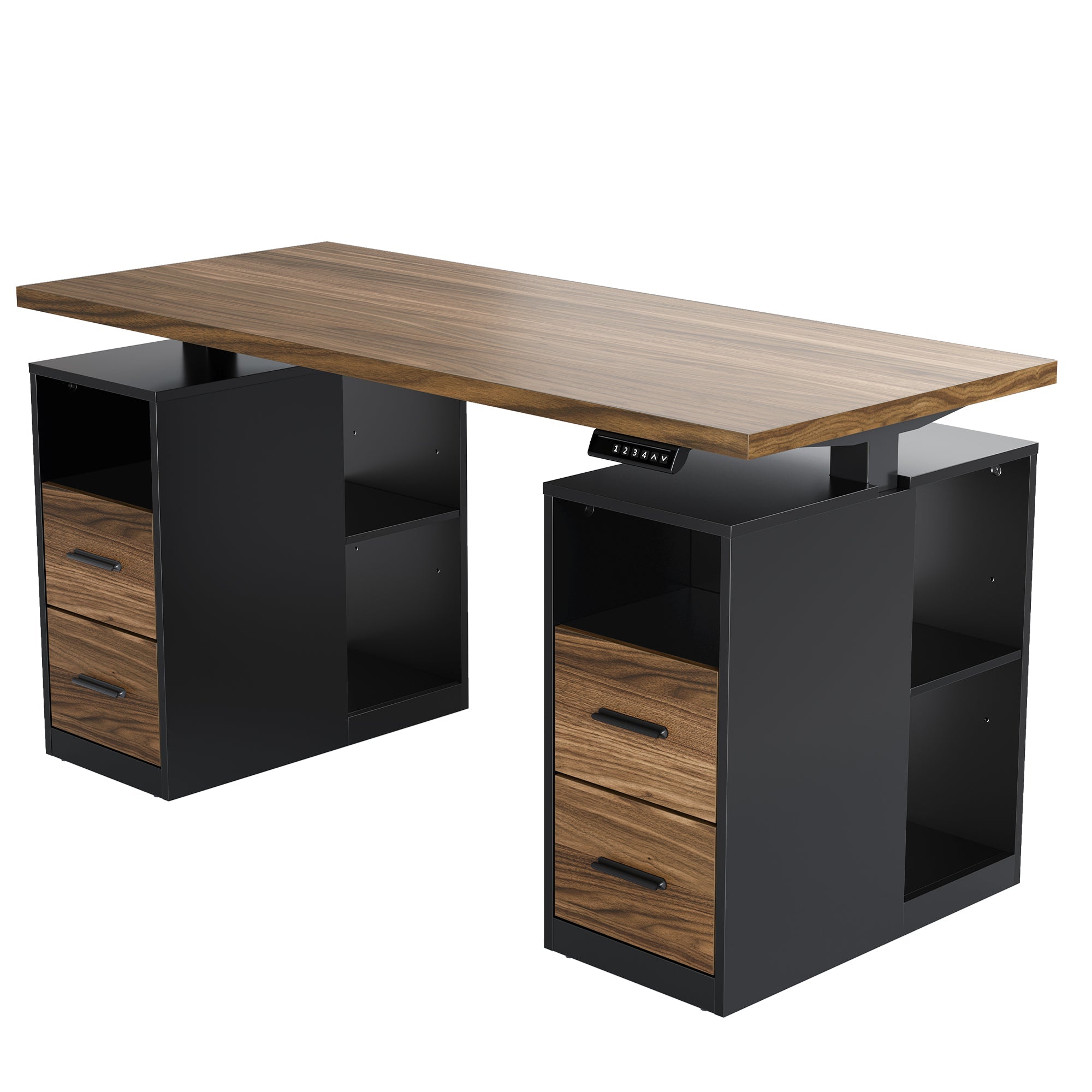 55" Electric Standing Desk with Drawers -