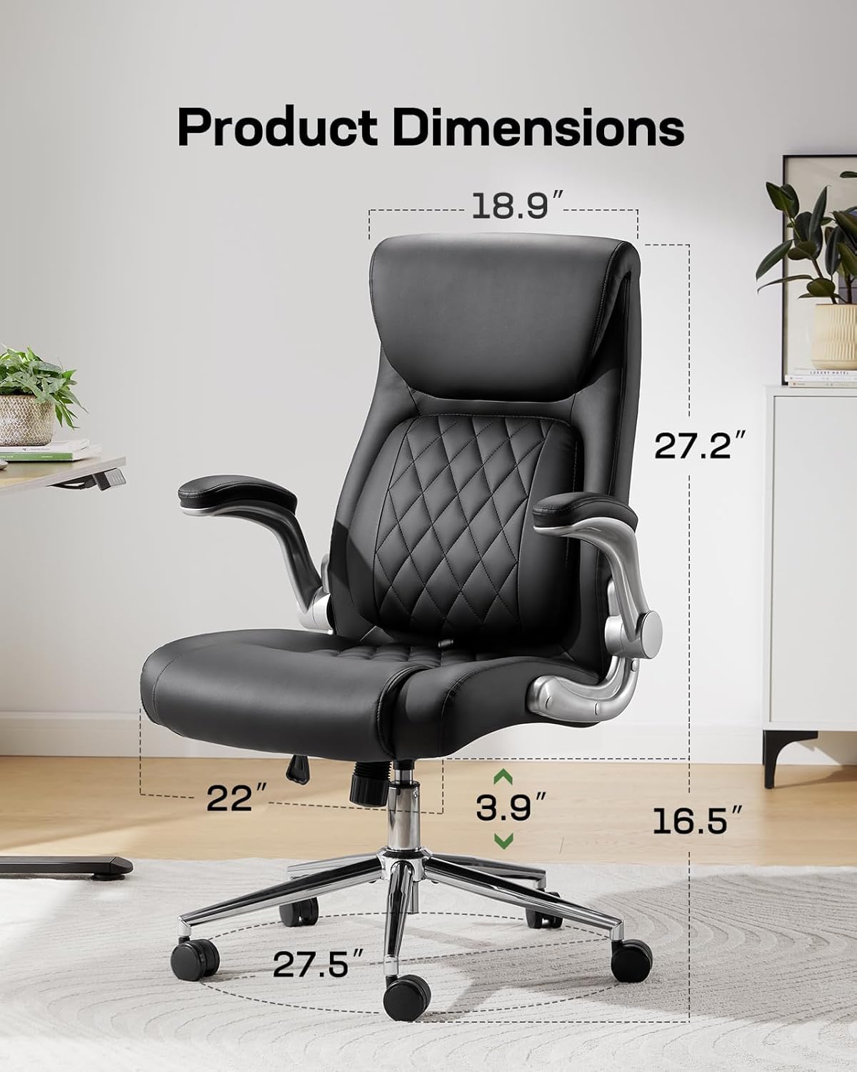 Ergonomic PU-Leather Office Chair
