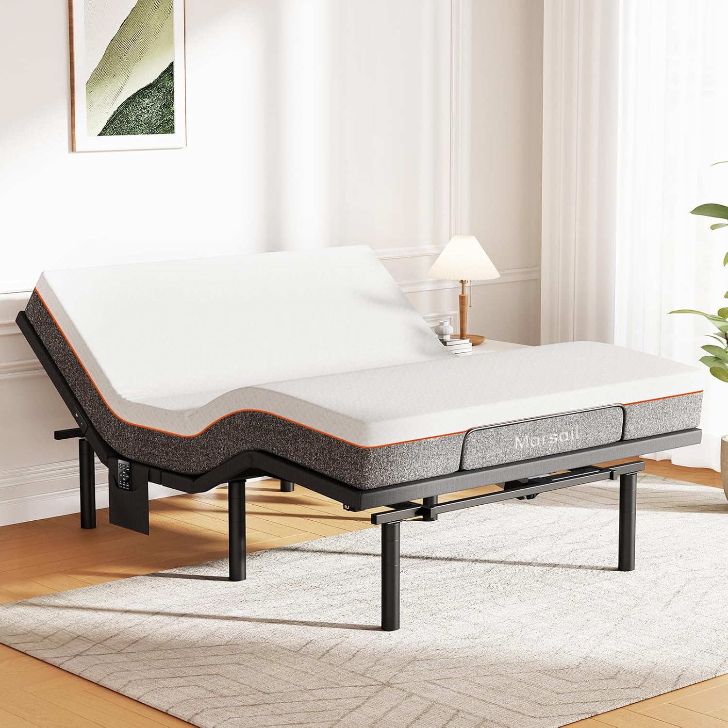 Full Adjustable Bed Frame with Wireless Remote