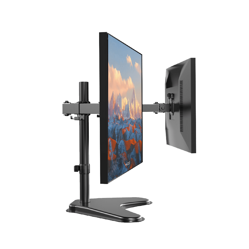 thumbnail image 2 of HUANUO Dual Monitor Wall Mount Up To 32 Inch Screens, Wall Monitor 2 of 12