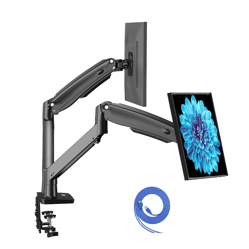 Dual Monitor Mount | Flexible and Stable for 13-40