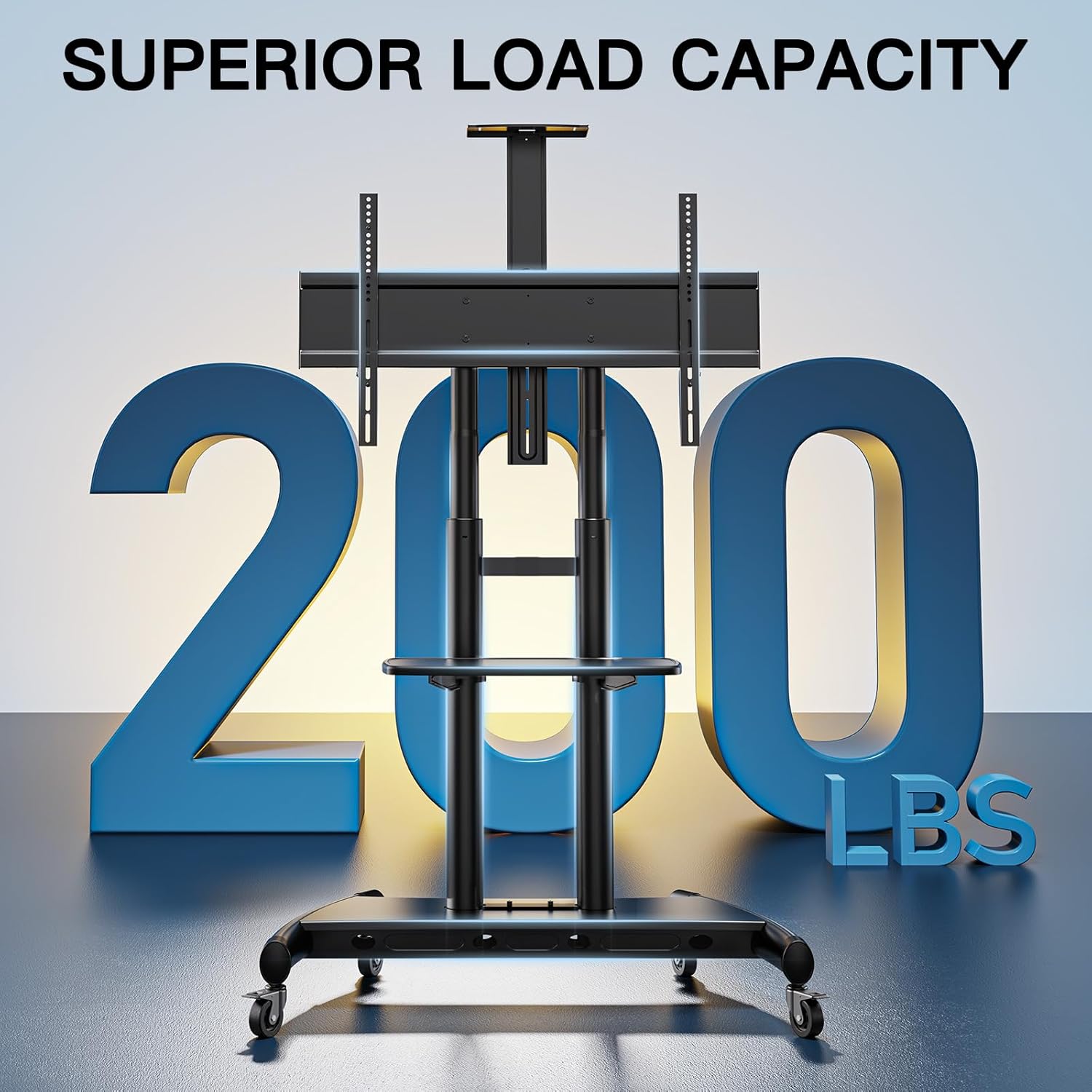 Dual - Pillar Business Mobile TV Stand - Upgraded Dual - Column with Camera