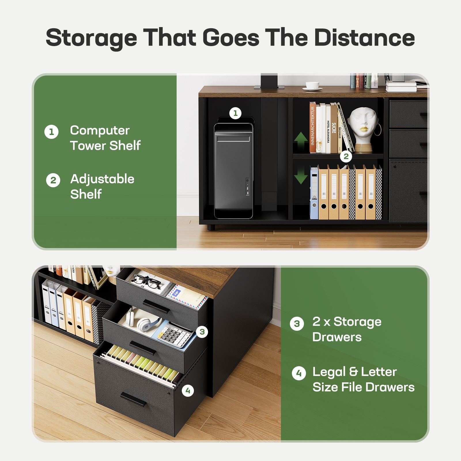 Executive Standing Desk - Walnut