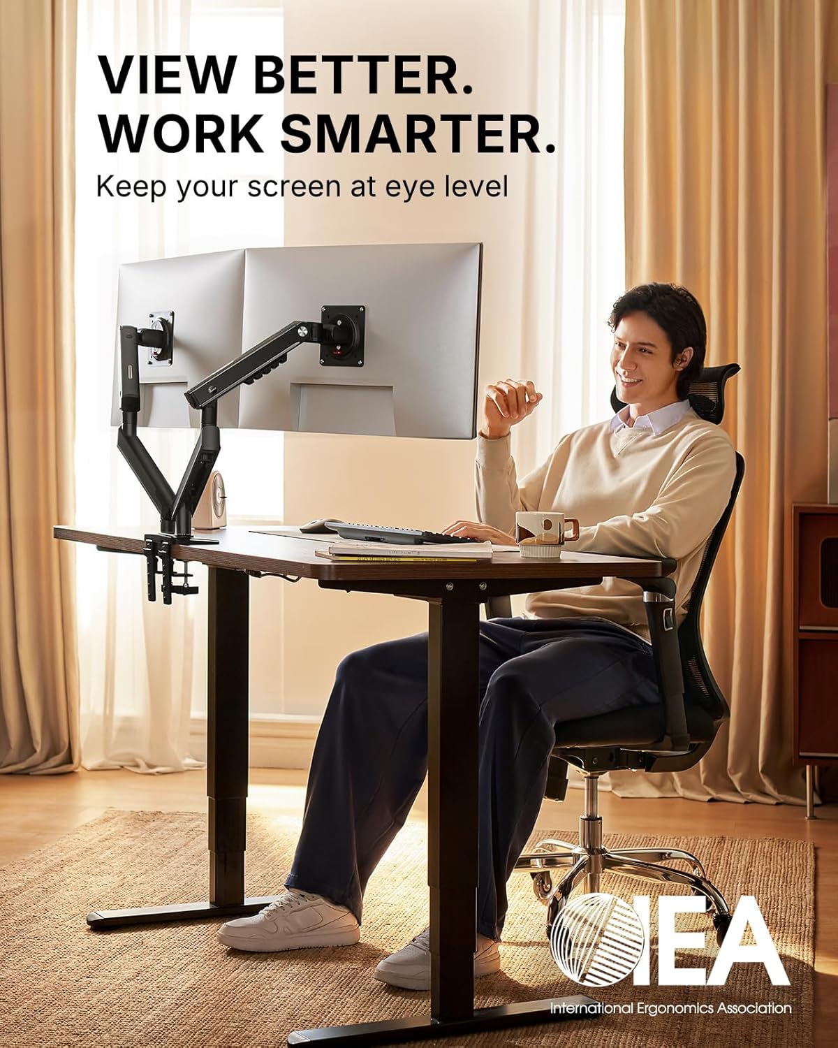 HNDMA119B - DS Dual Monitor Stand -