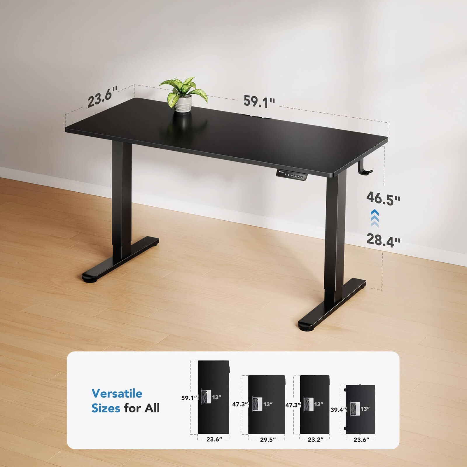 Premium One-Piece Top Standing Desk - 3 Colors, 4 Sizes