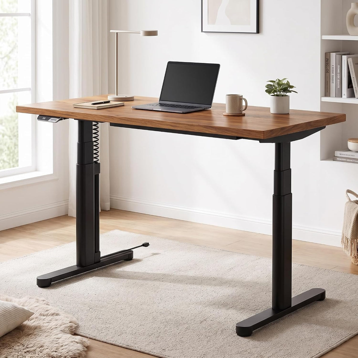 HUANUO 3-Stage Dual Motor Electric Standing Desk Frame -