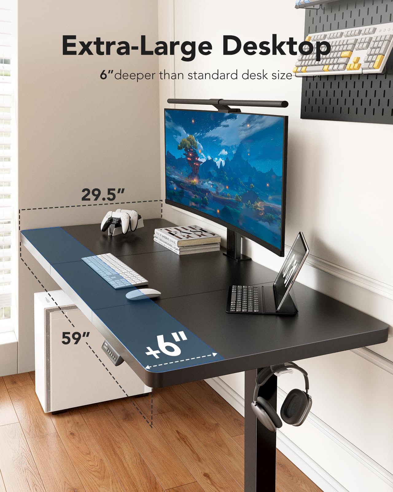 HUANUO Classic Adjustable Standing Desk - 60" X 30"