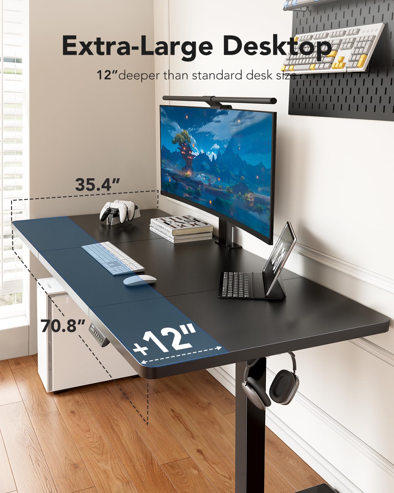 HUANUO Classic Adjustable Standing Desk - 60" X 30"