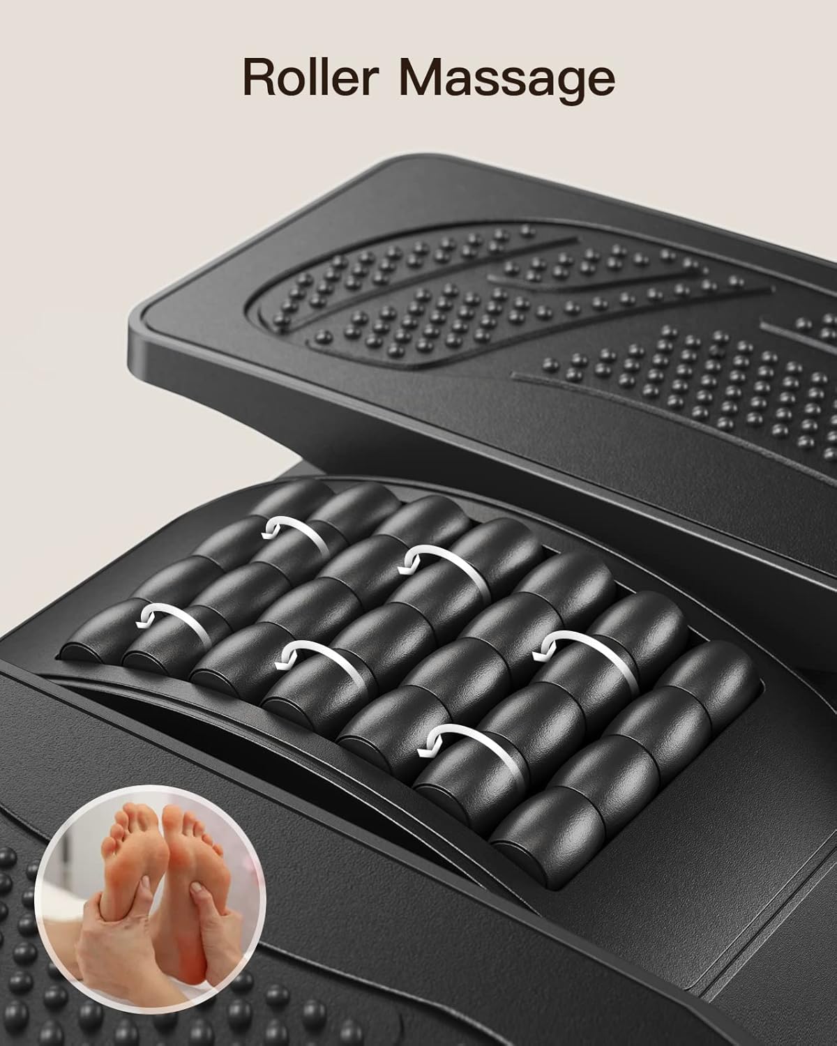 HUANUO Foot Rest with Massage Texture and Roller -