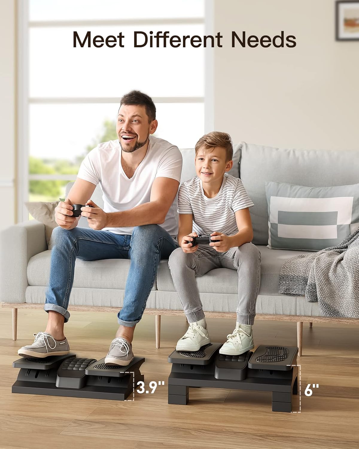 HUANUO Foot Rest with Massage Texture and Roller -