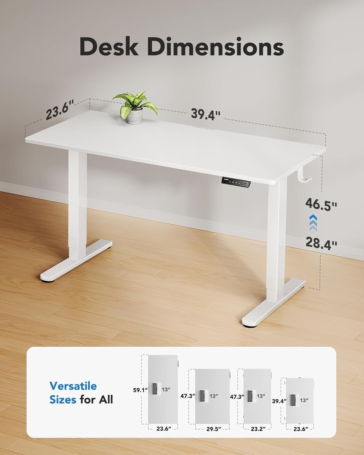 Minimalist White Workstation -