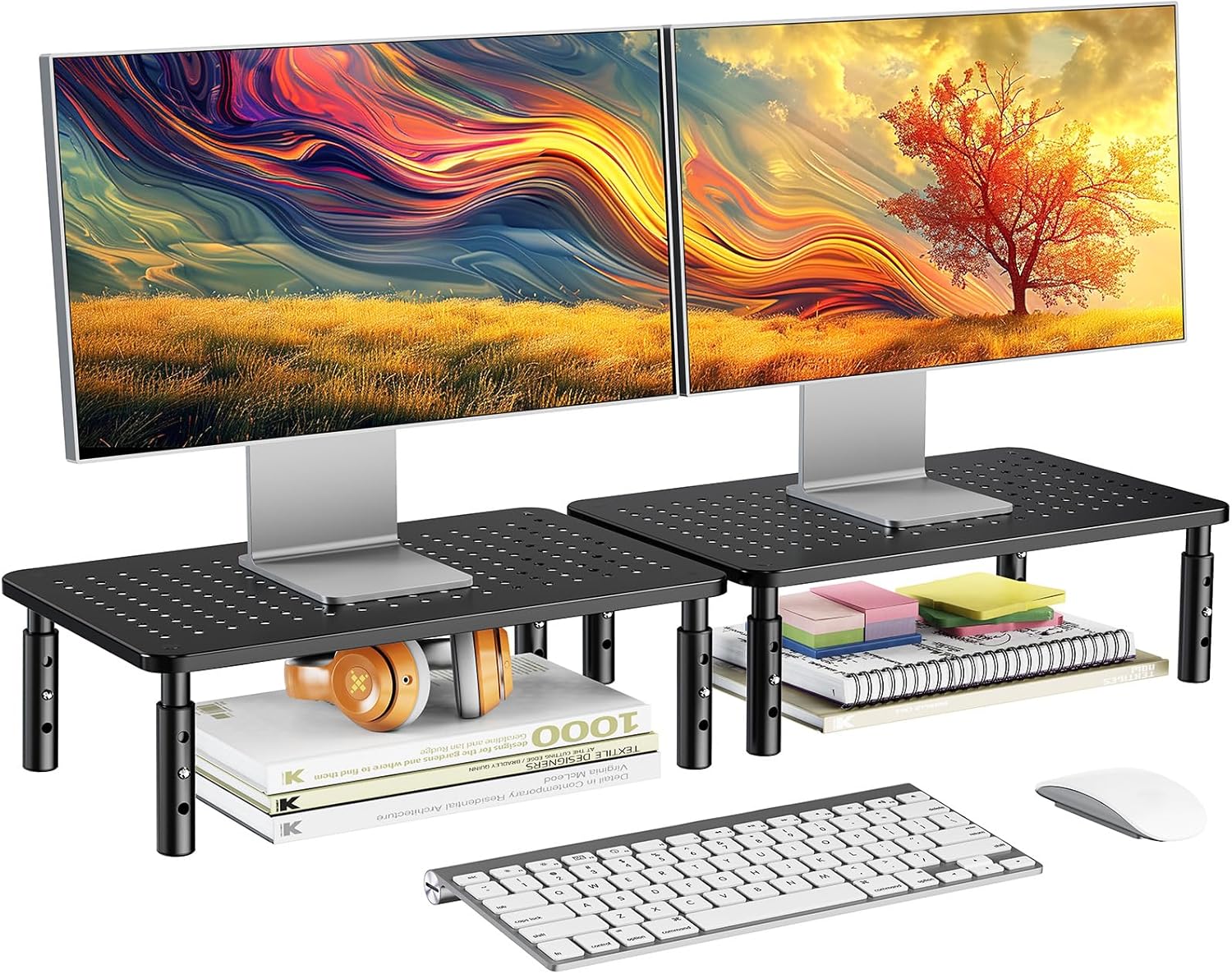 Monitor Stand for Desk 2 Pack -