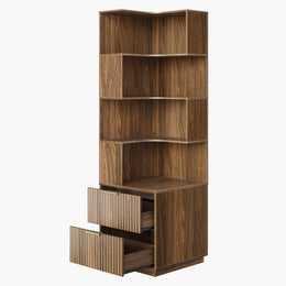 71" Premium Spiral Bookshelf
