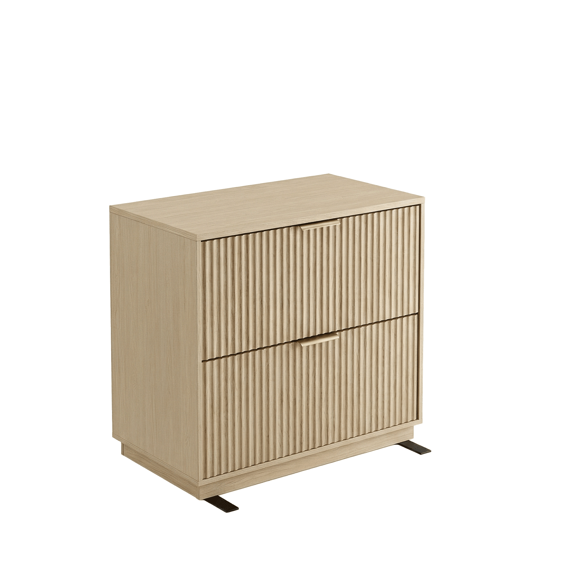 Premium Amber Cabinet - Fluted - Natural Oak