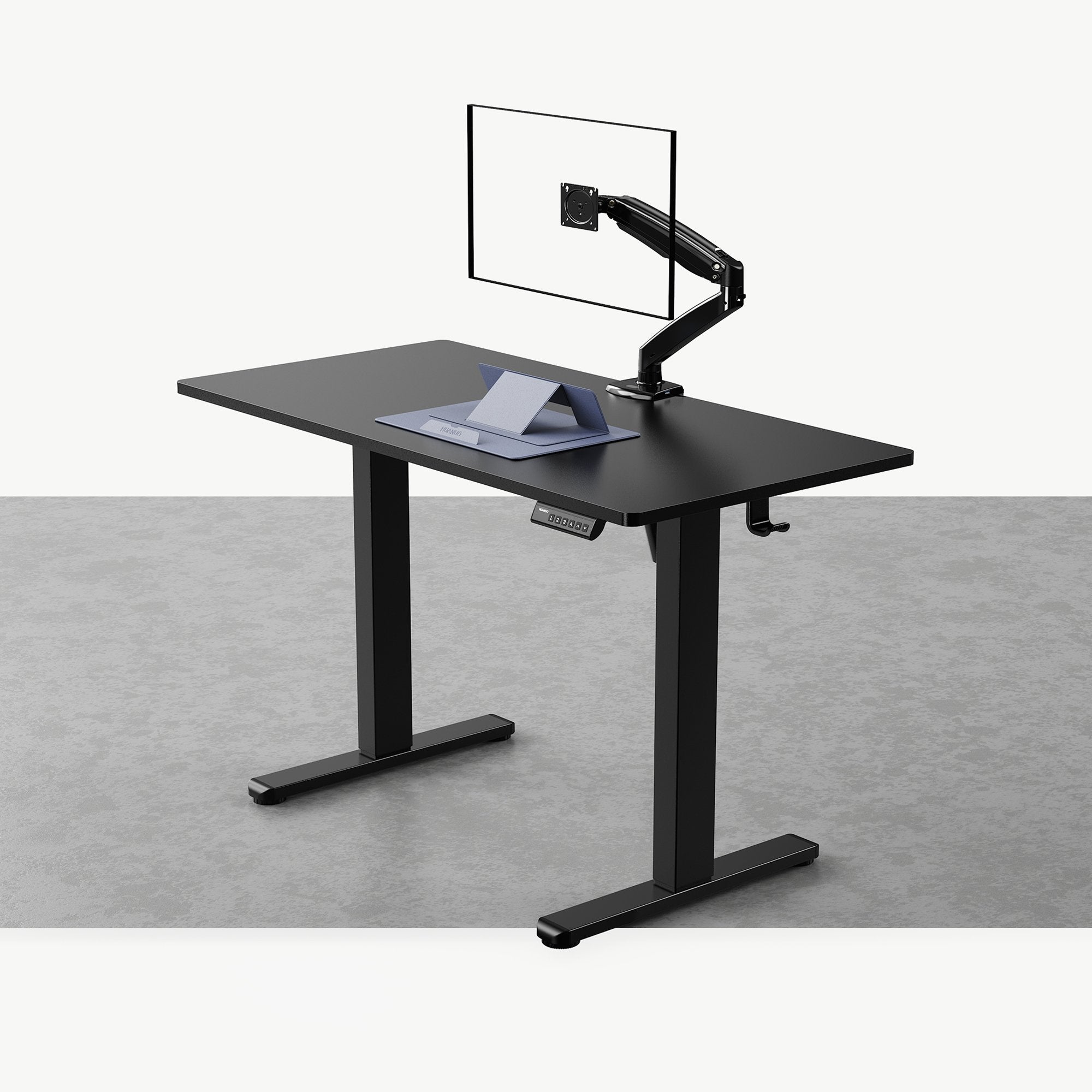 Standing Desk + Single Monitor Arm -