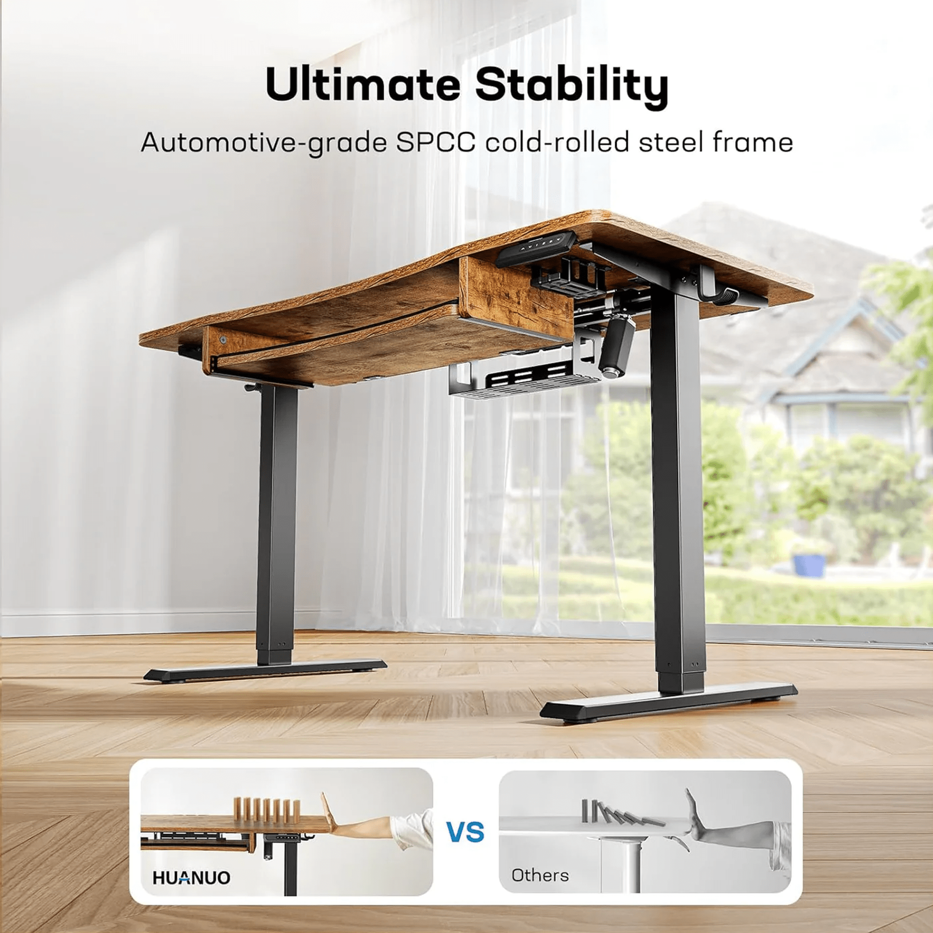 Standing Desk with Large Keyboard Tray (Copy) - 55" x 24"
