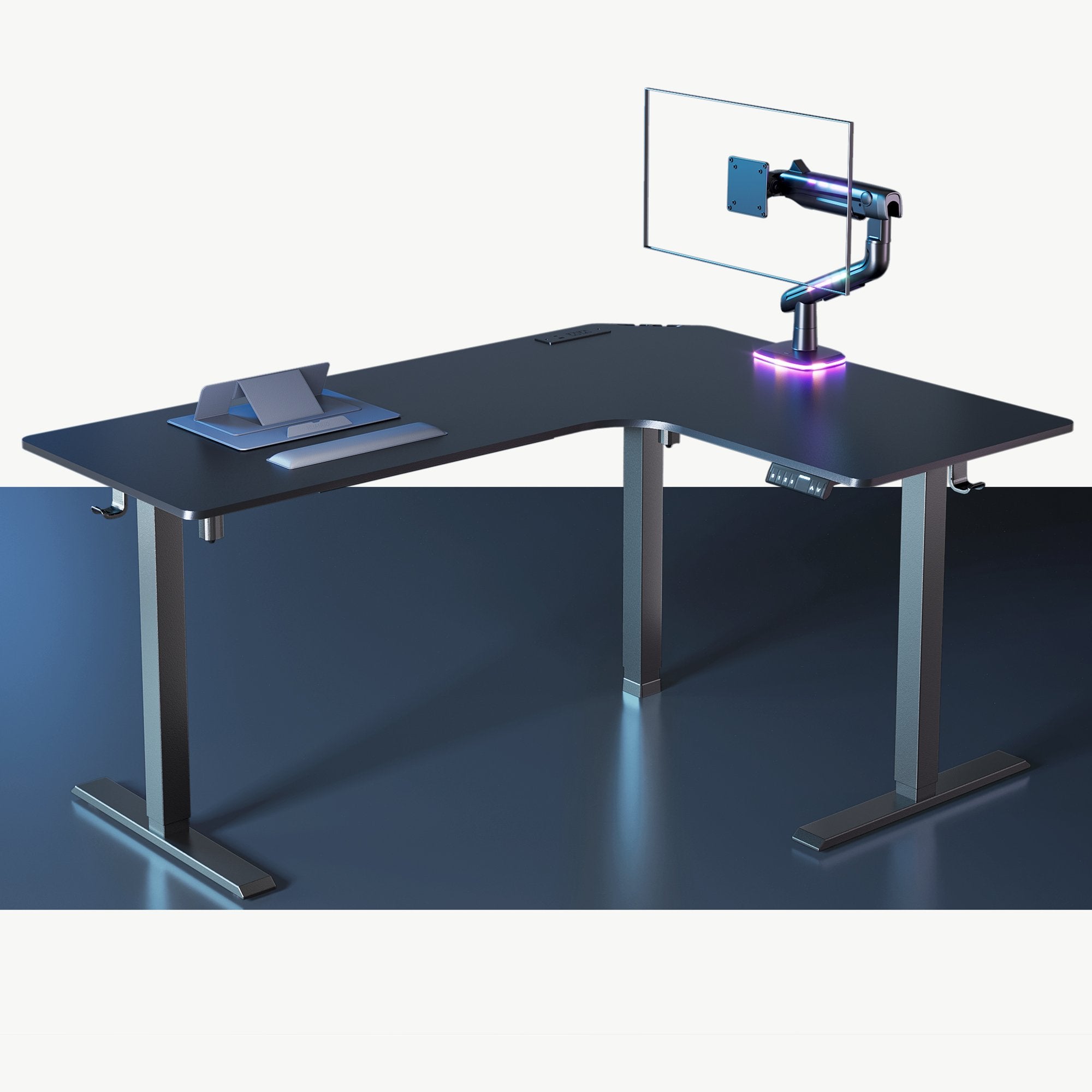 L-shaped Standing Desk + Titan™