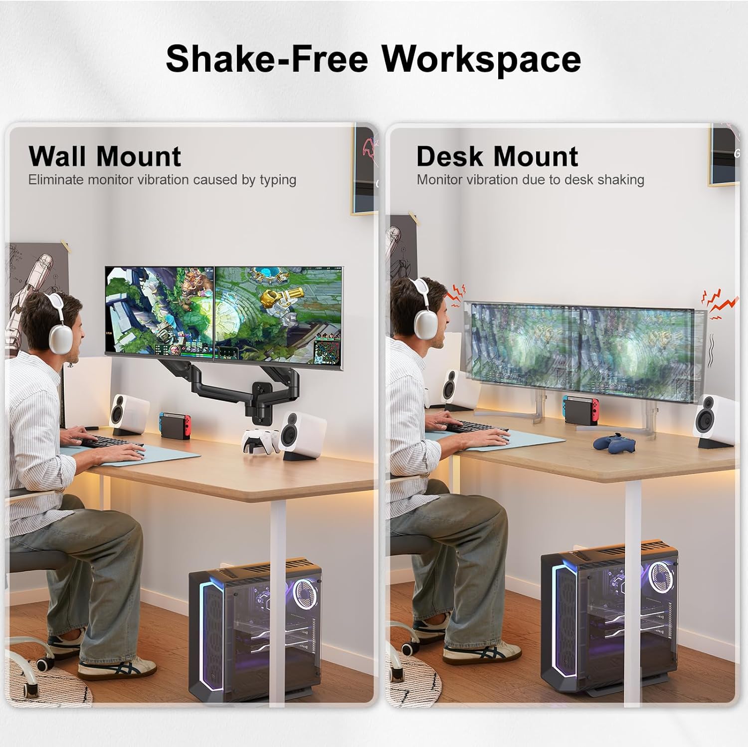 WDS1 Dual Monitor Wall Mount -