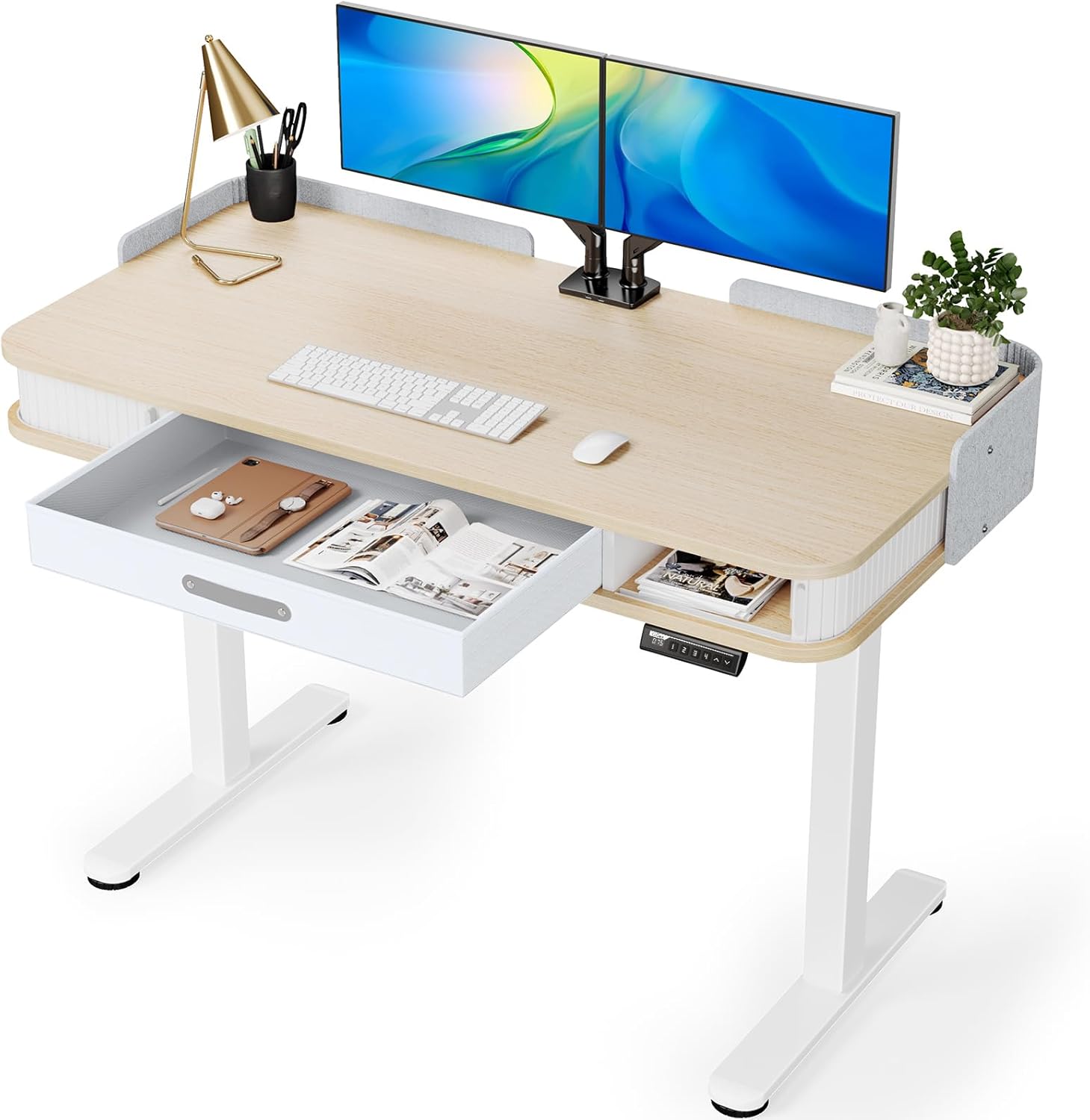 Whole Piece Standing Desk with Drawer - 48" x 24"