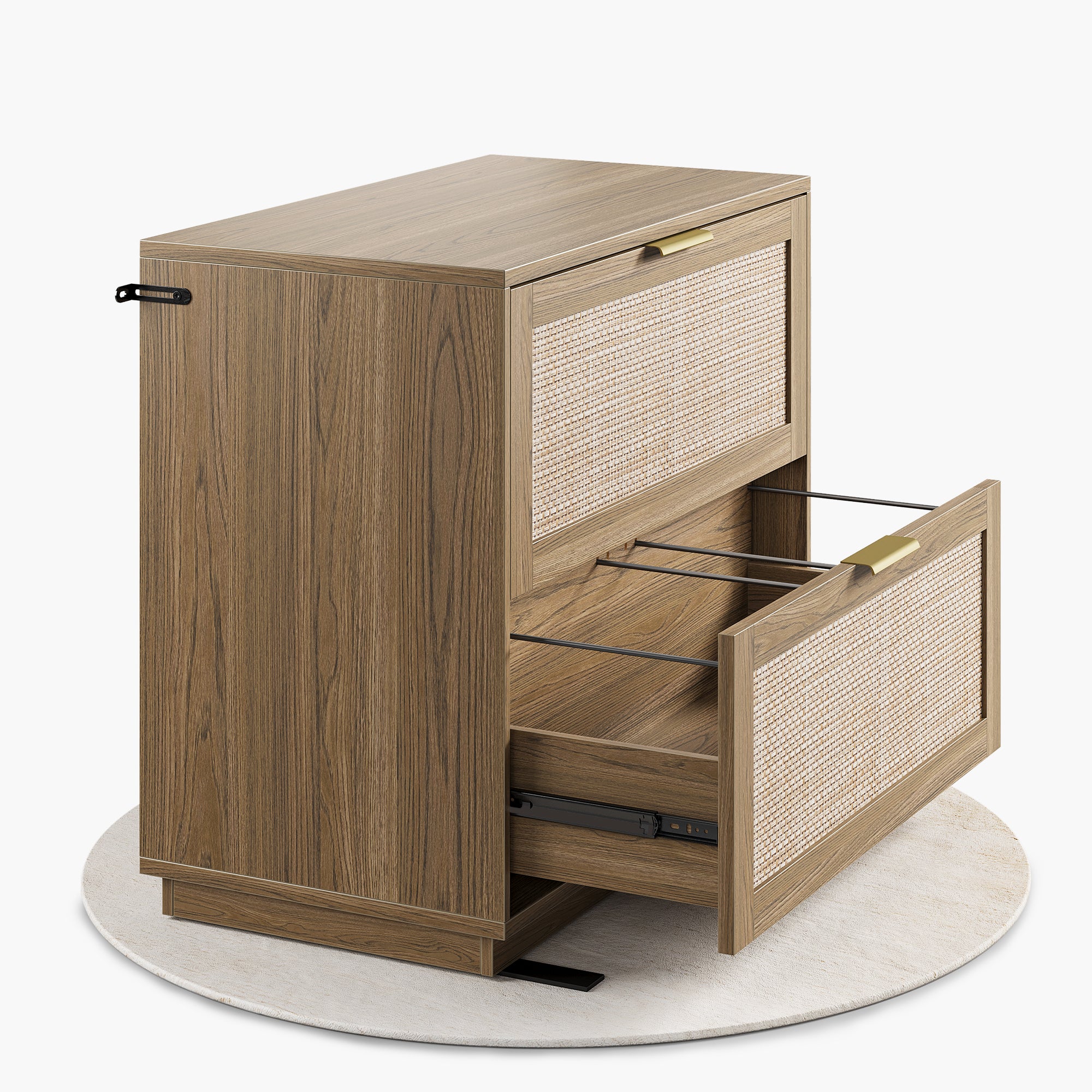 2-Drawer Lateral Wood File Cabinet for Hanging Files, 32"