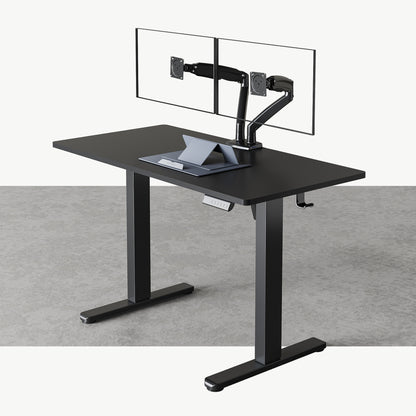 Standing Desk + Dual Monitor Arms
