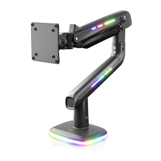 SS43 Single Monitor Arm with RGB Light