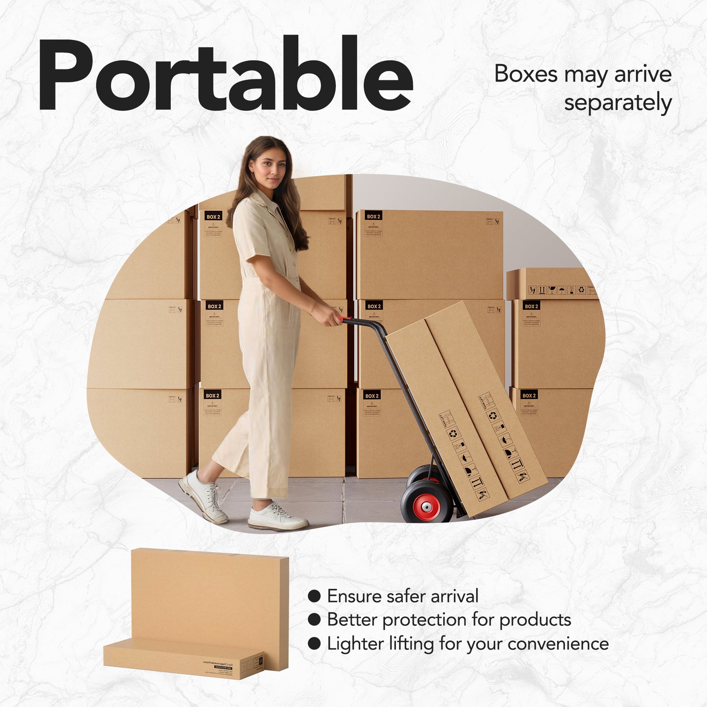 55" All-in-One Standing Desk with 6 Drawers