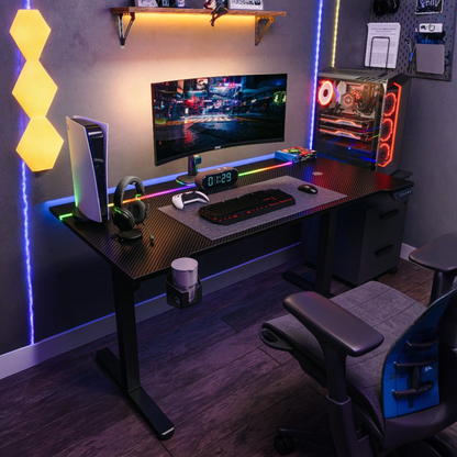 RGB Gaming Desk with LED Lights