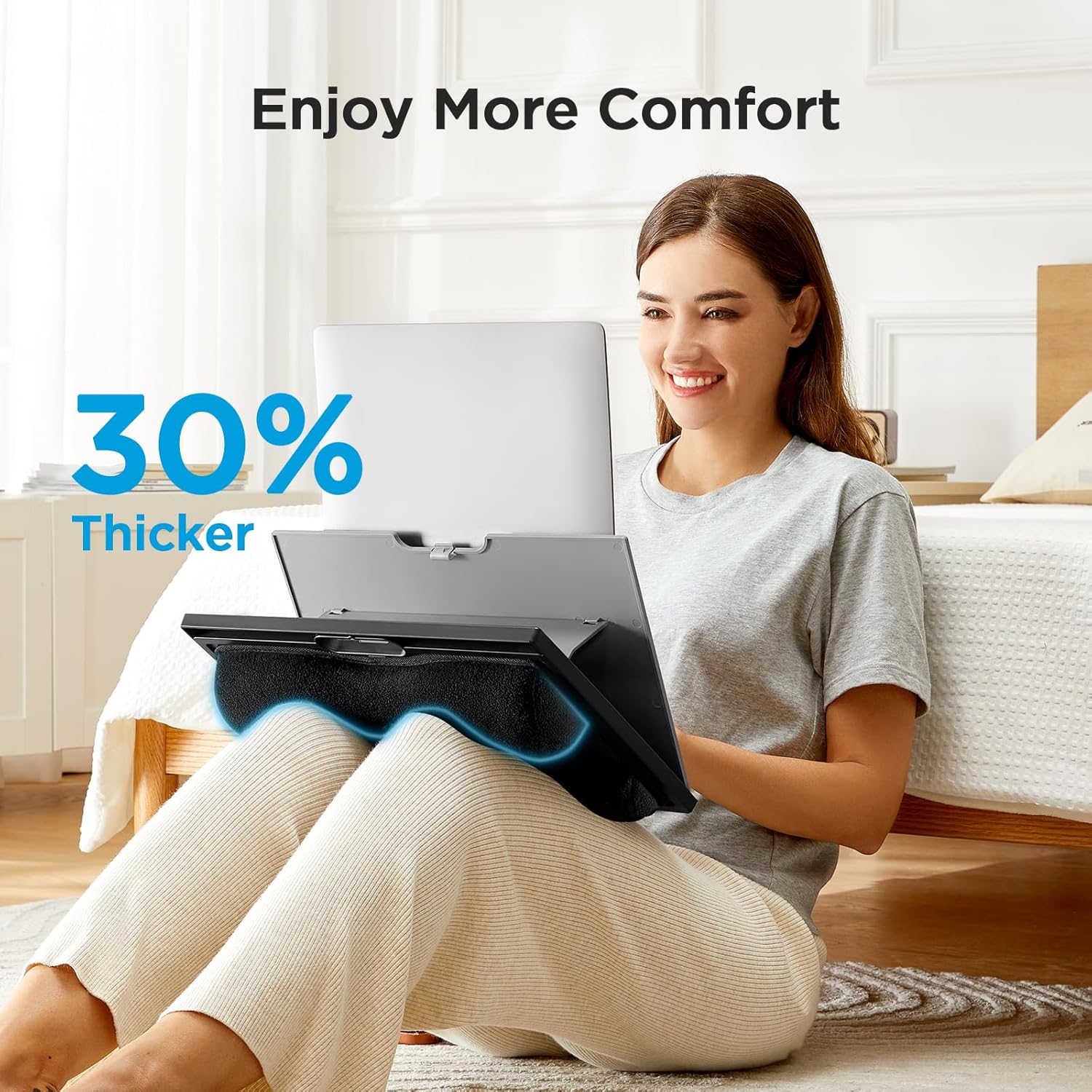 15" Adjustable Lap Desk - Gray