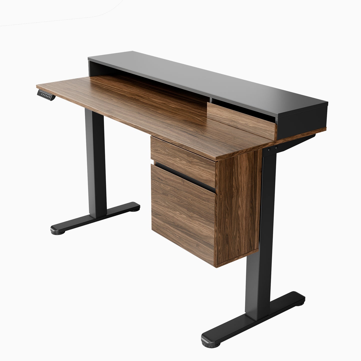 Whole-piece Standing Desk - Single Side 3 Drawers