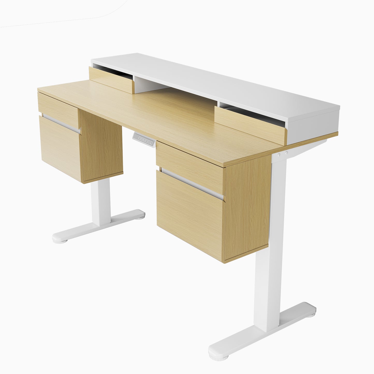 55" All-in-One Standing Desk with 6 Drawers