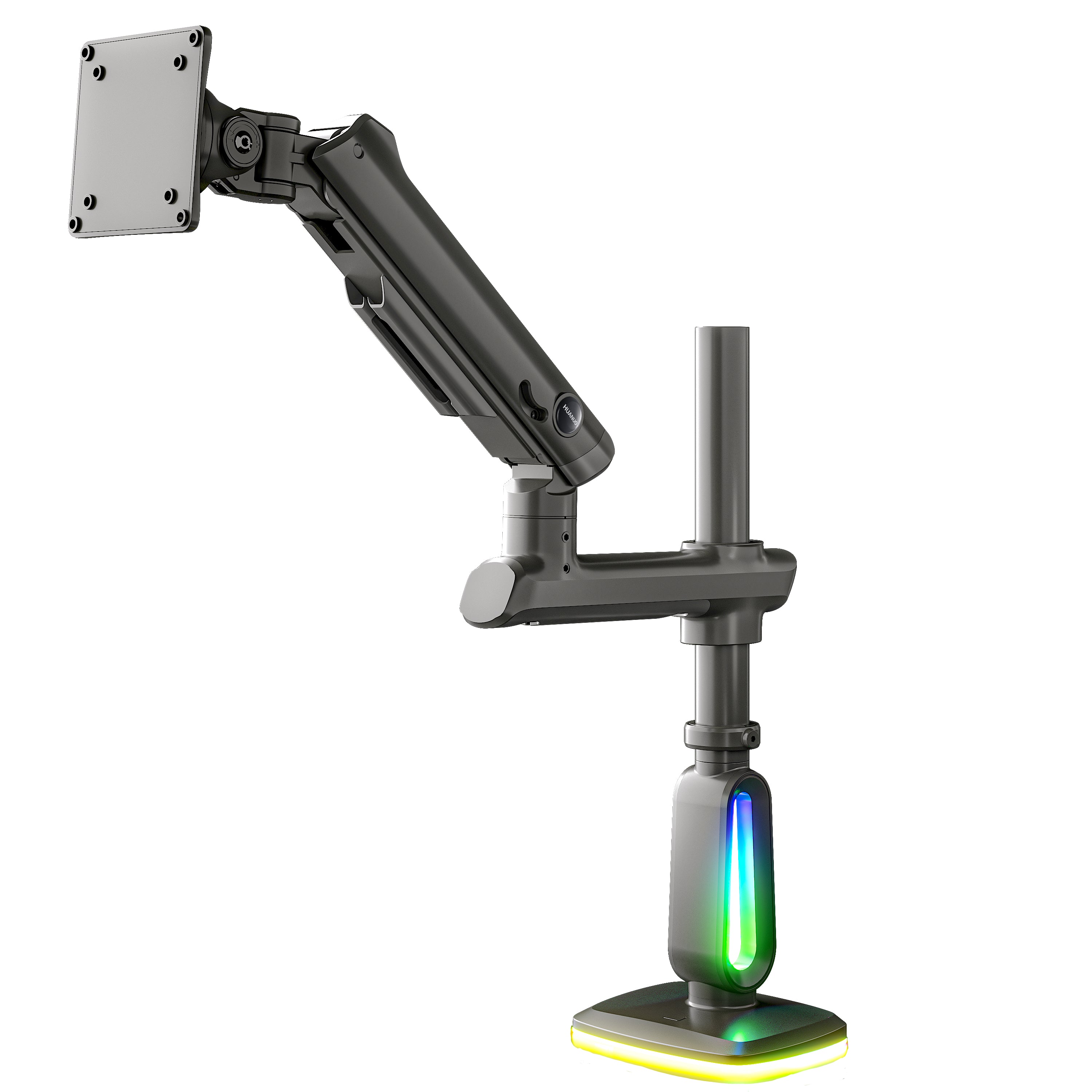 SS44 Heavy-Duty Single Monitor Arm with RGB Light