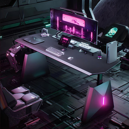 Mecha-Inspired RGB Gaming Standing Desk