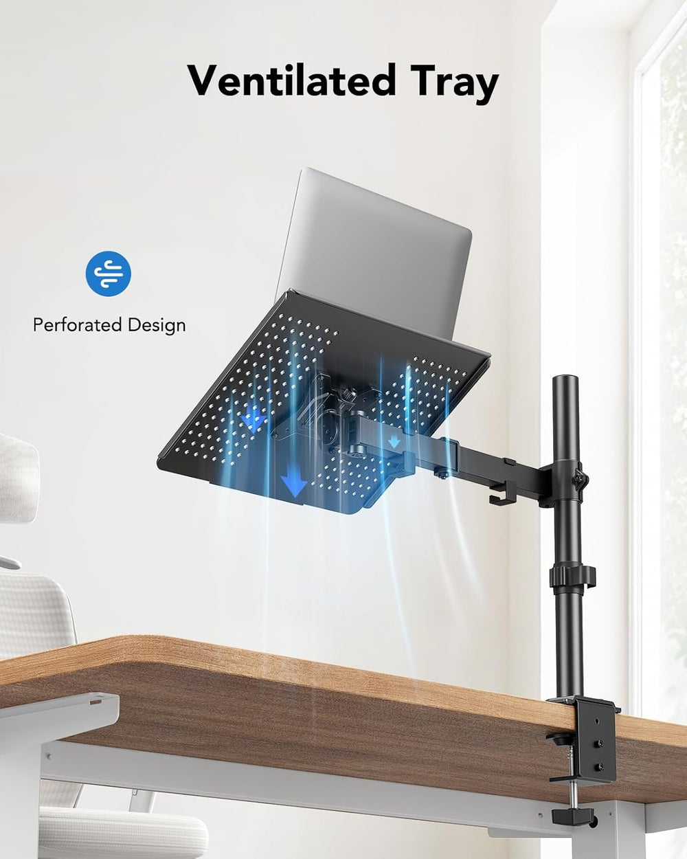 2-in-1 Adjustable Laptop & Monitor Arm – HUANUO