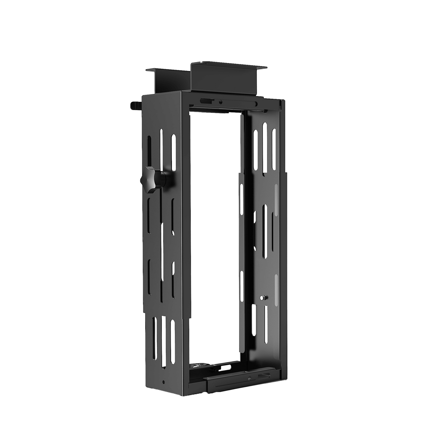 Adjustable CPU holder for ergonomic workspace organization