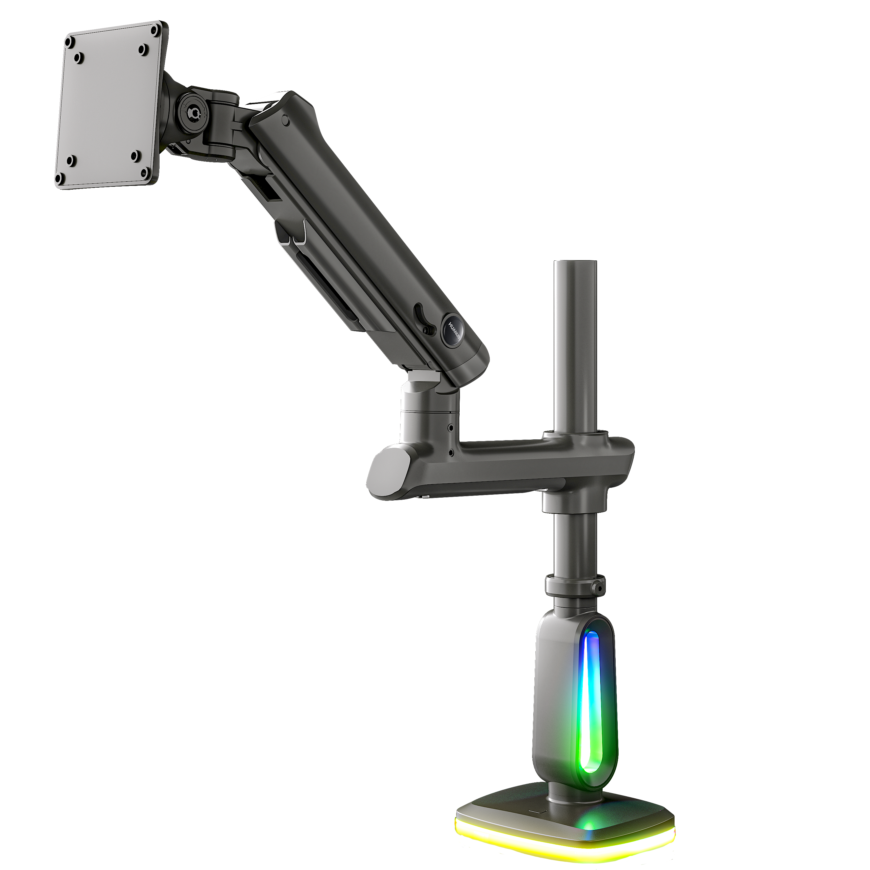SS44 Heavy-Duty Single Monitor Arm with RGB Light