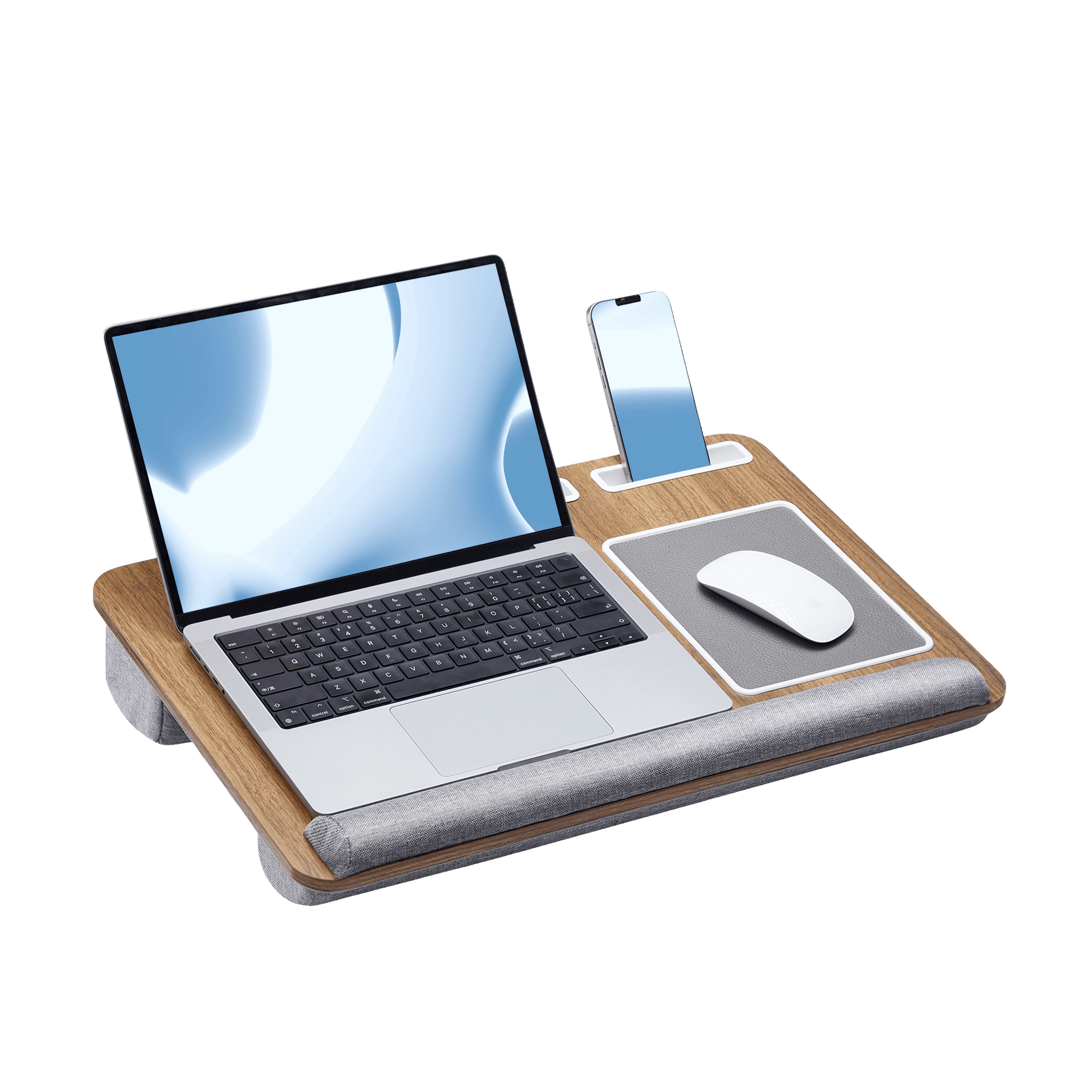 22" Extra-Large Surface Lap Desk - Black Woodgrain