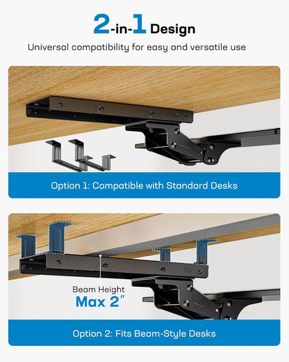 25" Keyboard Tray Under Desk - 