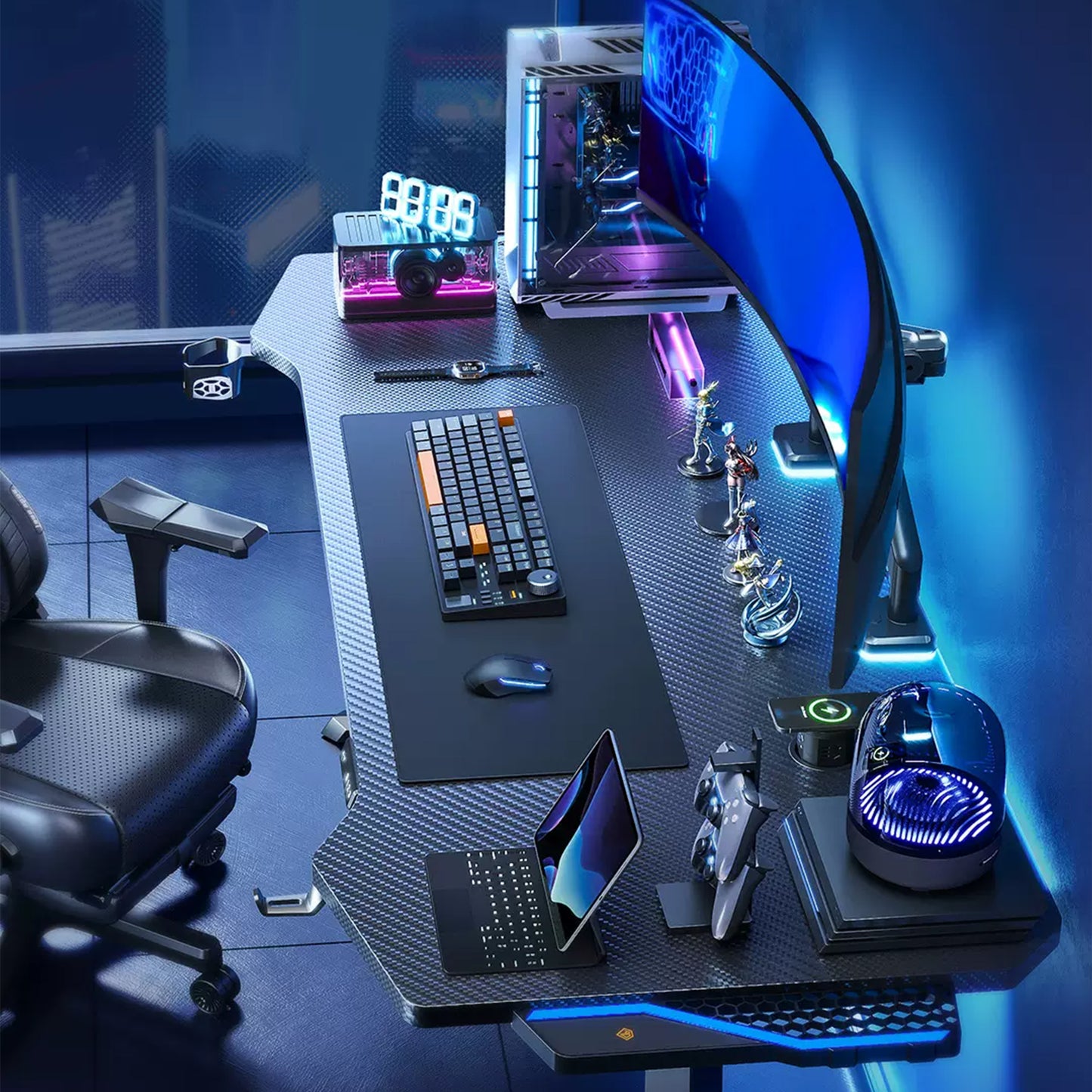RGB Gaming Standing Desk
