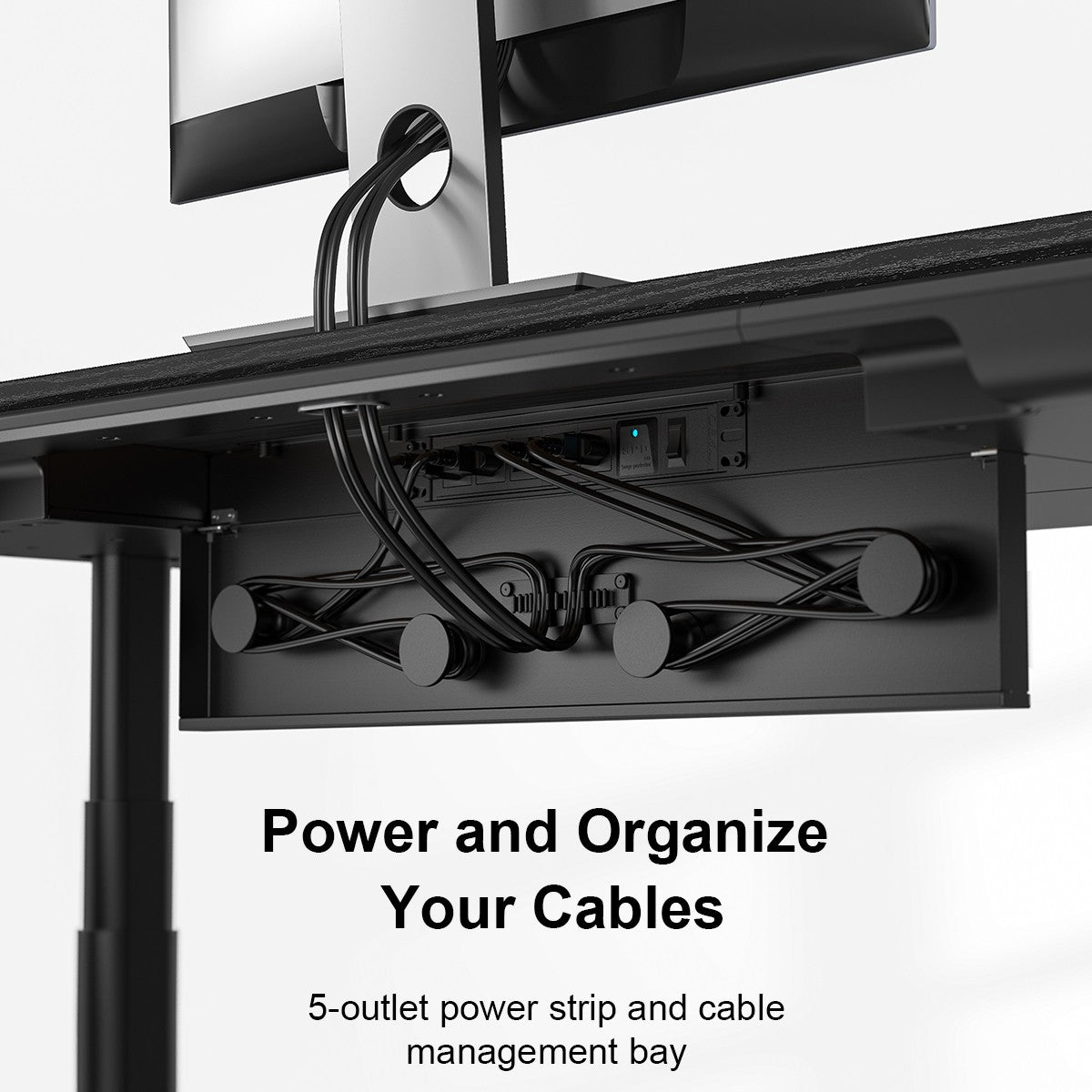 56.7" All-in-One Charging Standing Desk