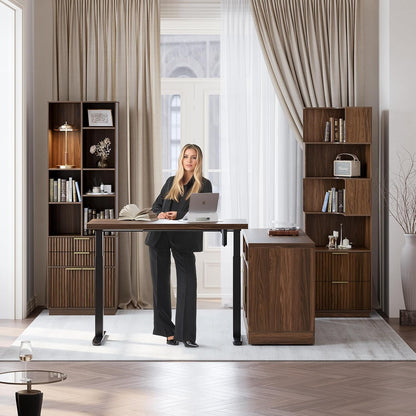 48" Premium Standing Desk - Dark Walnut