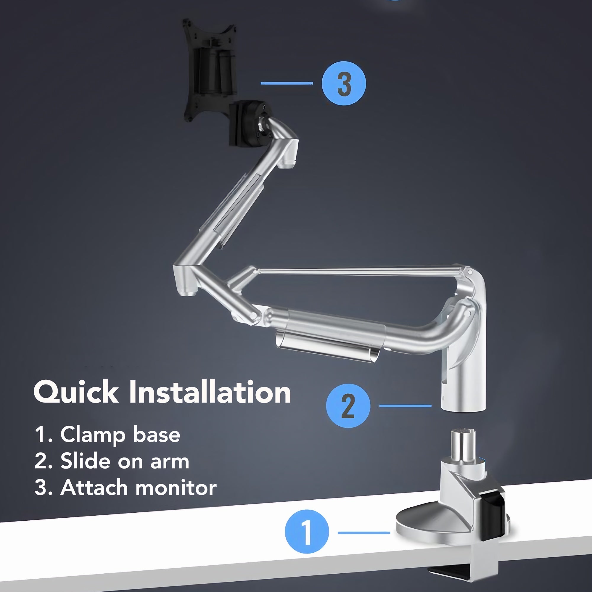 Modular Single Monitor Arm