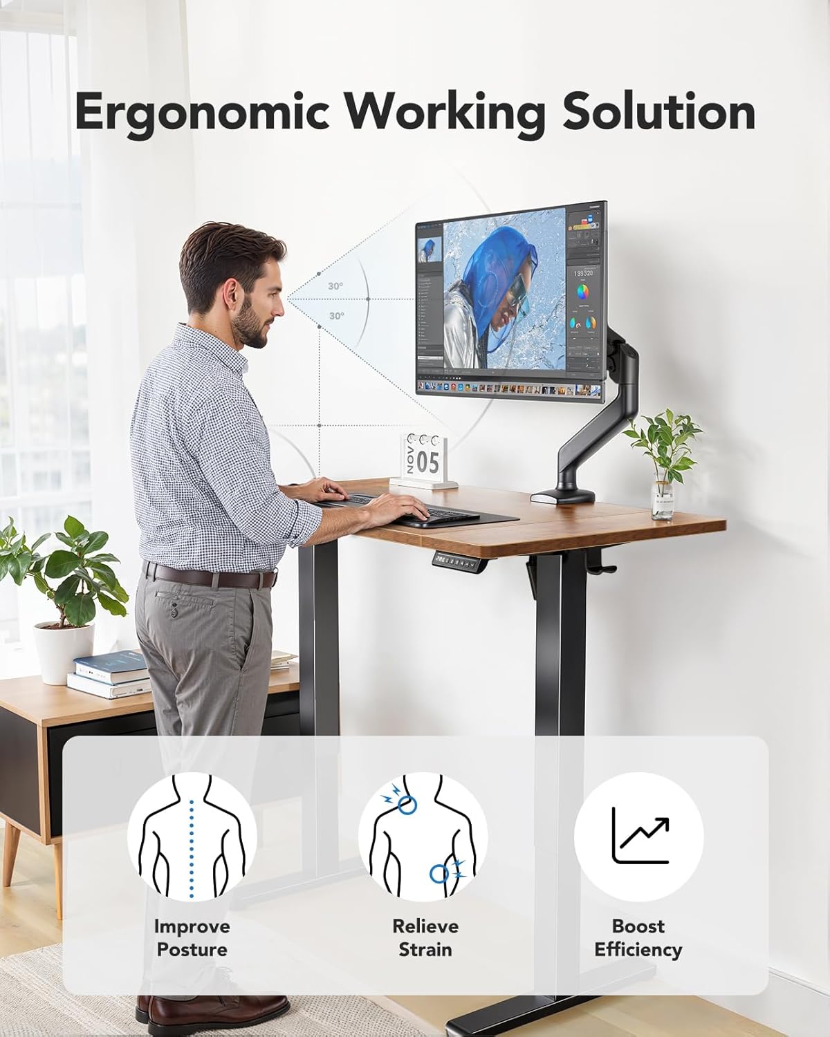 Brushless Motor Pro Standing Desk