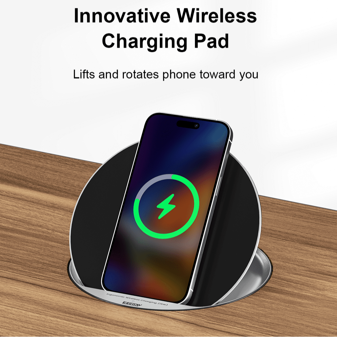 56.7" All - in - One Charging Standing Desk - Walnut